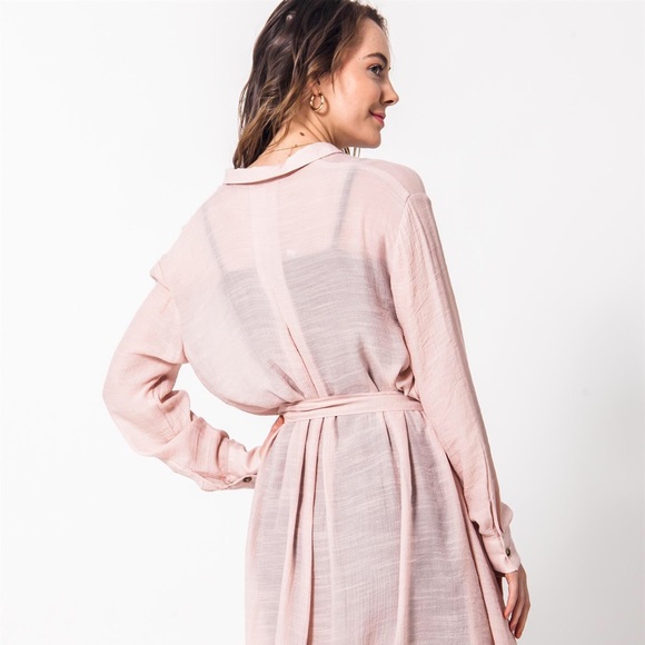 NWT!💕 Gorgeous Button Up Shirt Dress - Picture 4 of 8